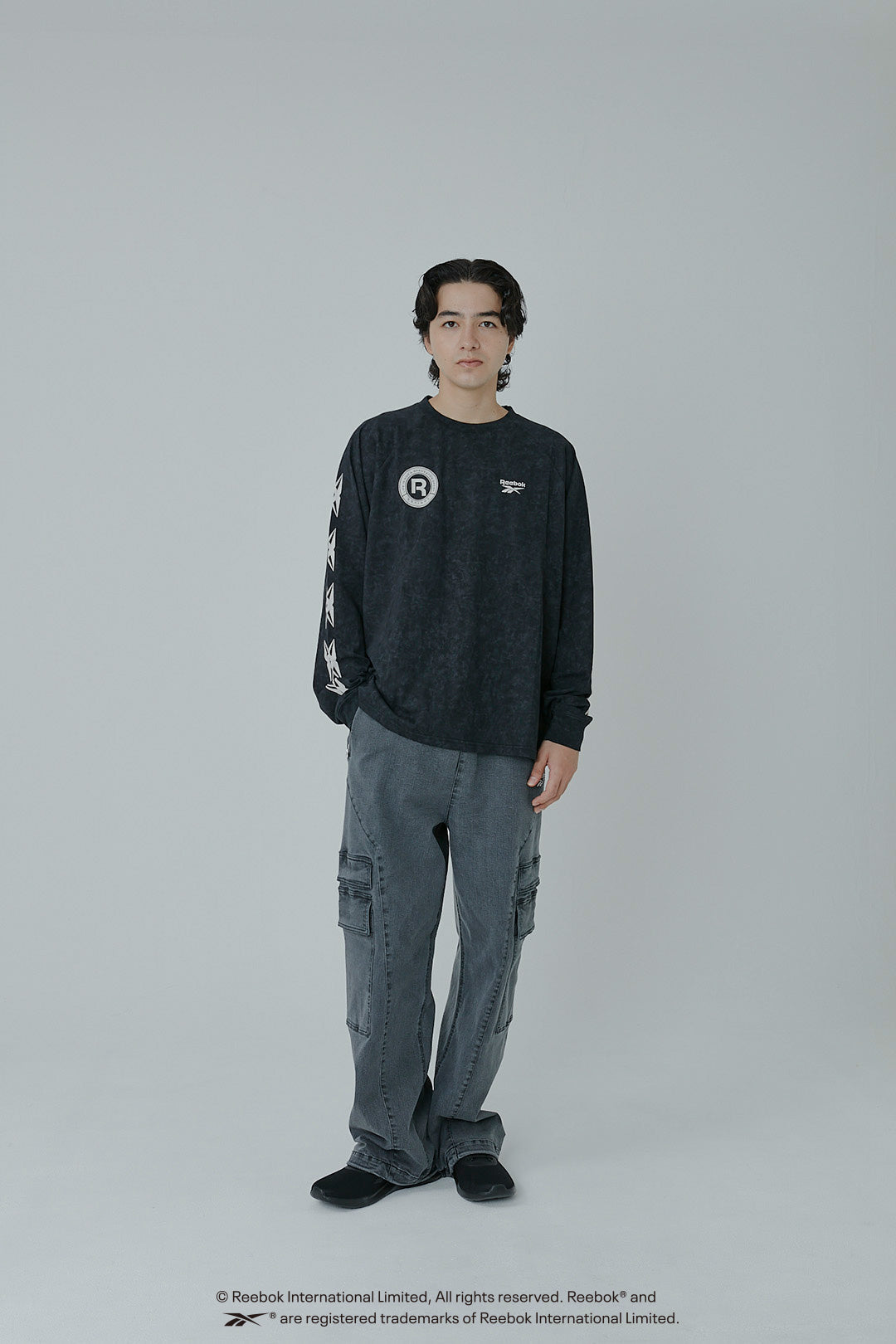 ESSENTIAL TRACK STAR L/S TEE リーボック エッセンシャル L/S-T EE