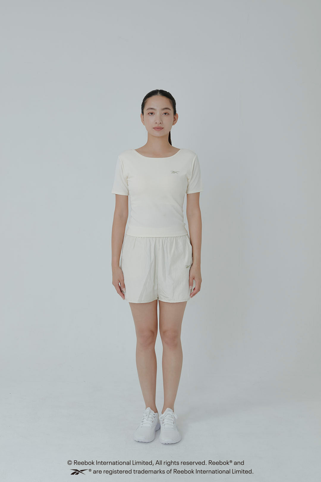 REE  FIT  SHORT  S/S  LIB  W-TEE REEBOK / リーボック リーフィット ショートスリーブ リブW Tシャツ