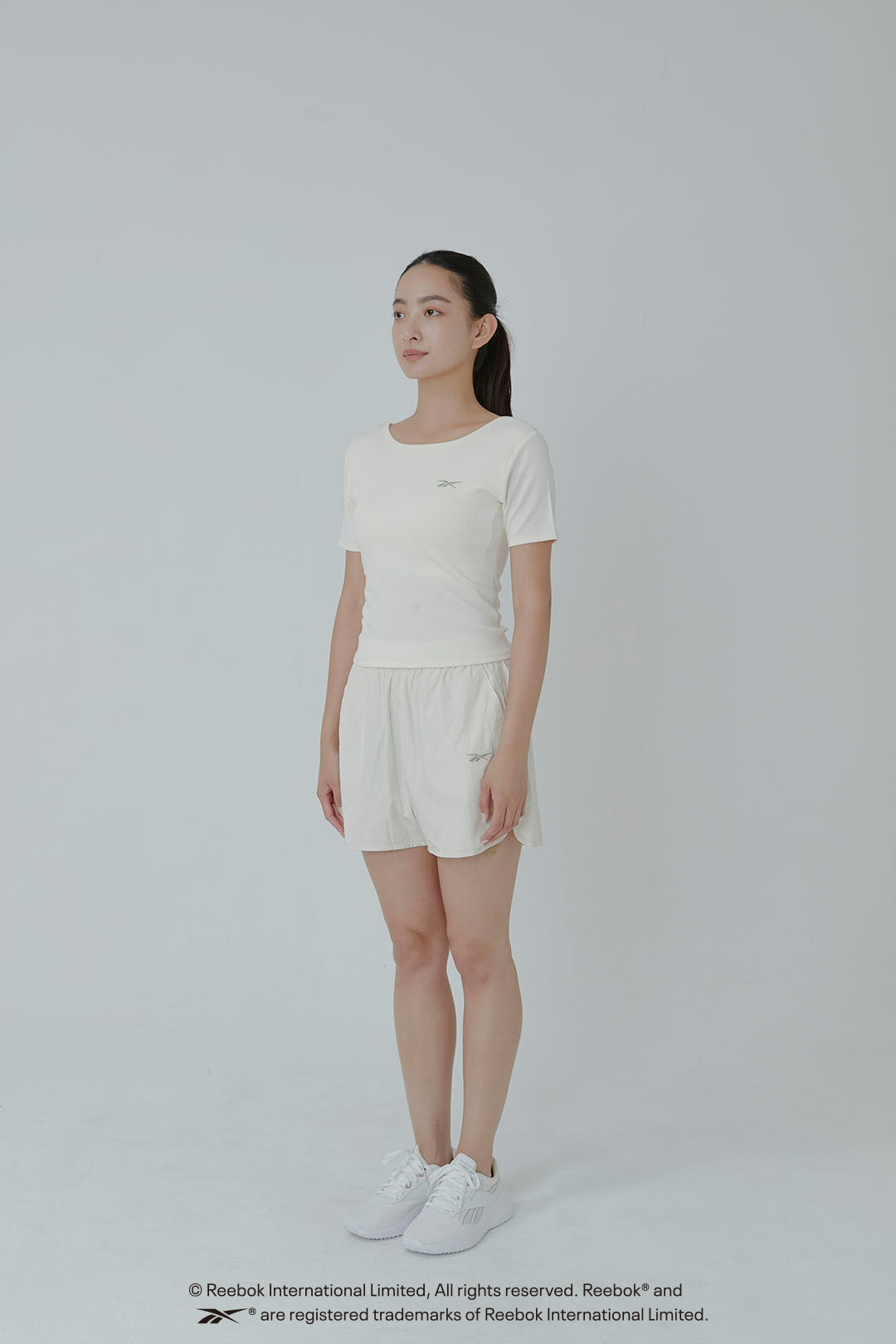 REE  FIT  SHORT  S/S  LIB  W-TEE REEBOK / リーボック リーフィット ショートスリーブ リブW Tシャツ
