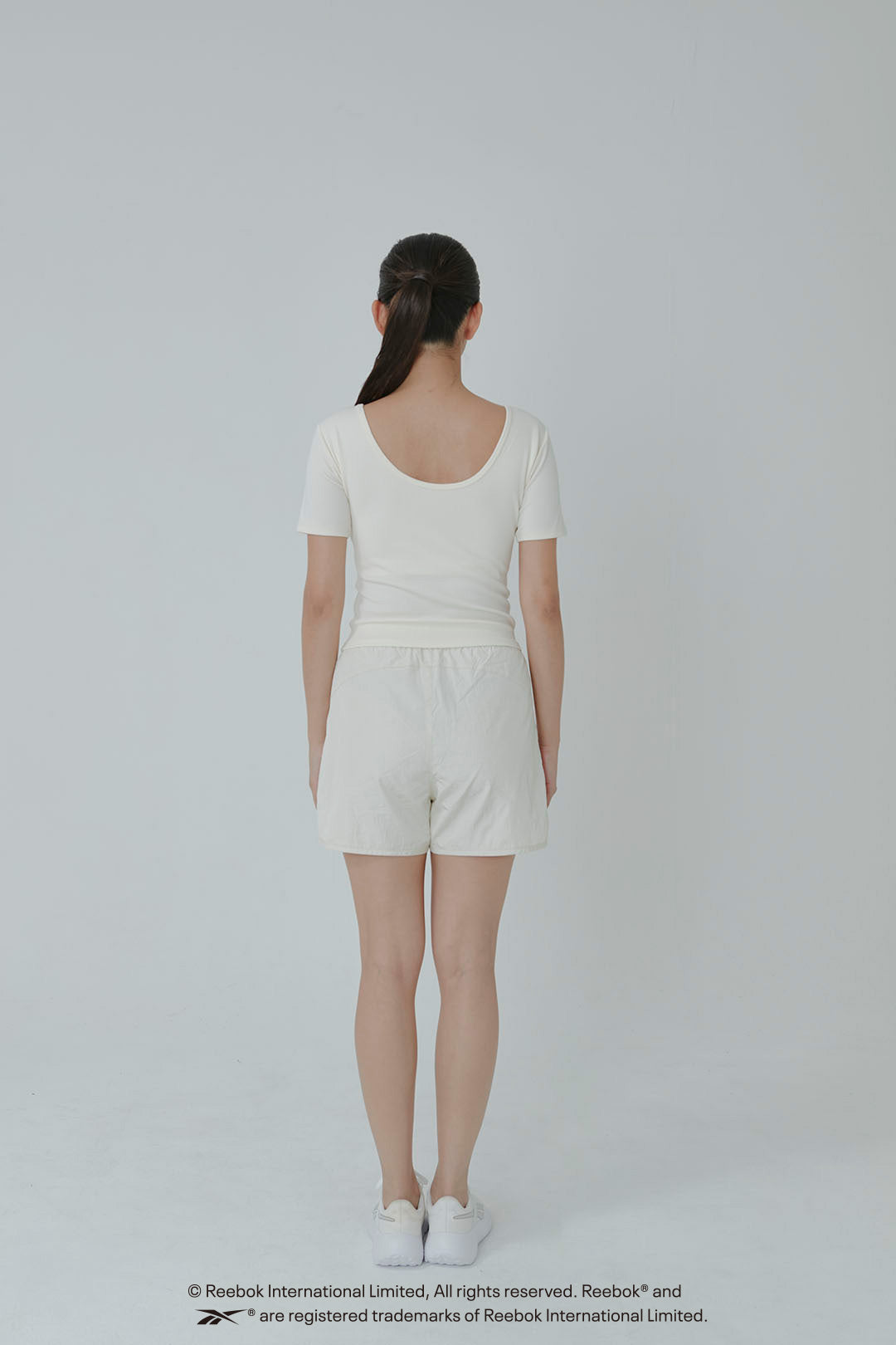 REE  FIT  SHORT  S/S  LIB  W-TEE REEBOK / リーボック リーフィット ショートスリーブ リブW Tシャツ