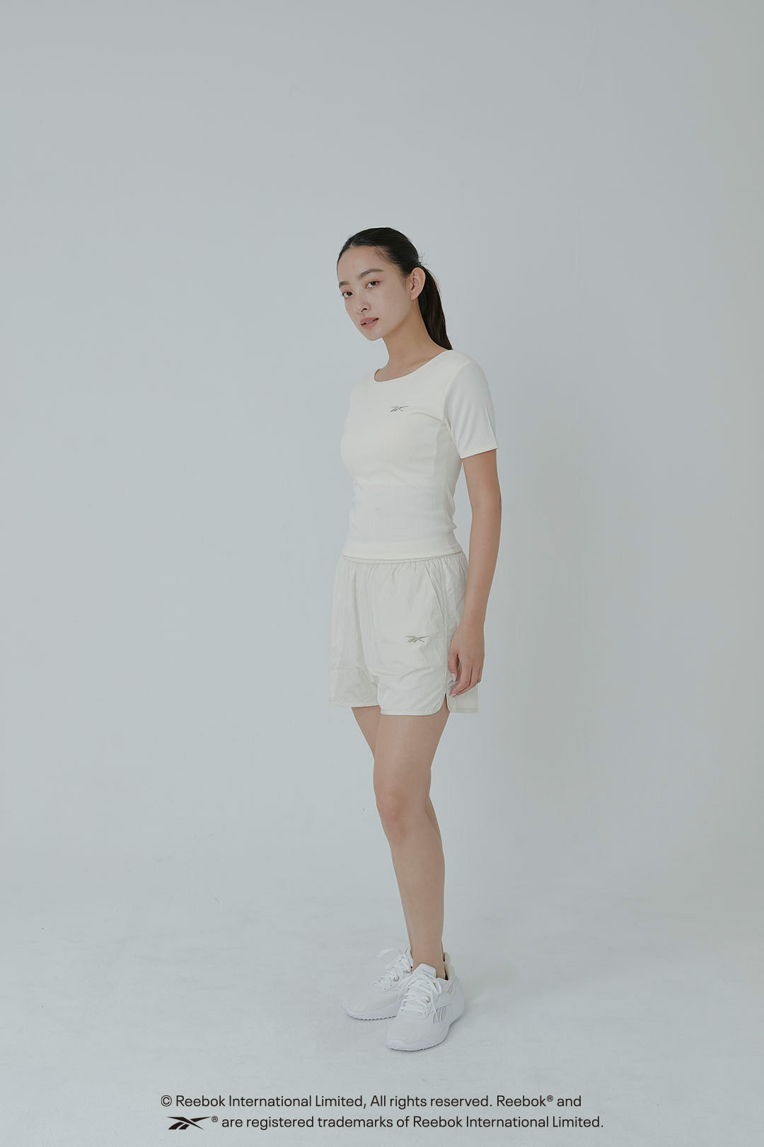 REE  FIT  SHORT  S/S  LIB  W-TEE REEBOK / リーボック リーフィット ショートスリーブ リブW Tシャツ
