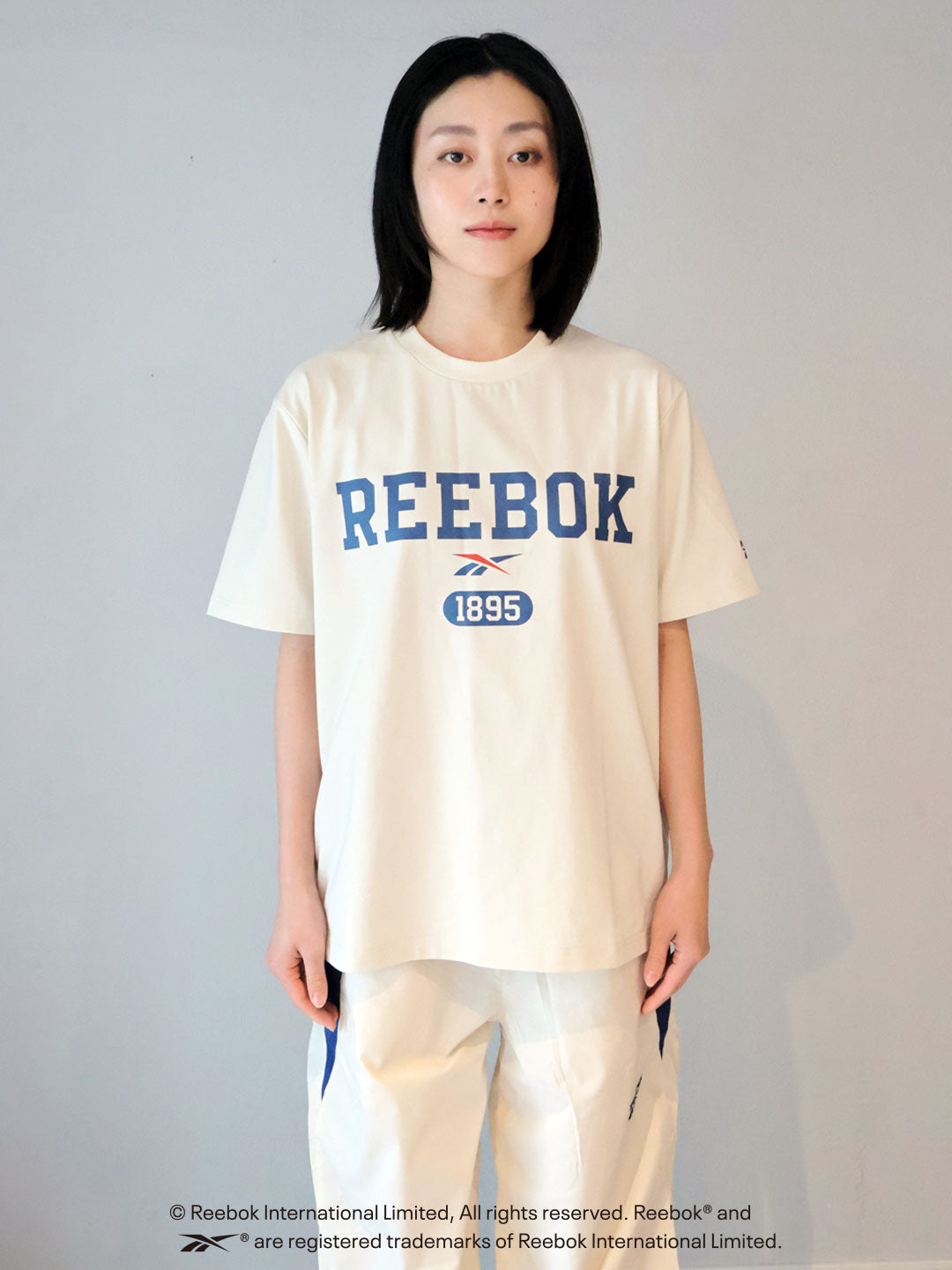 HYPER TECH  TRACK COLLEGE LOGO TEE / リーボック ハイパーテック カレッジロゴTシャツ