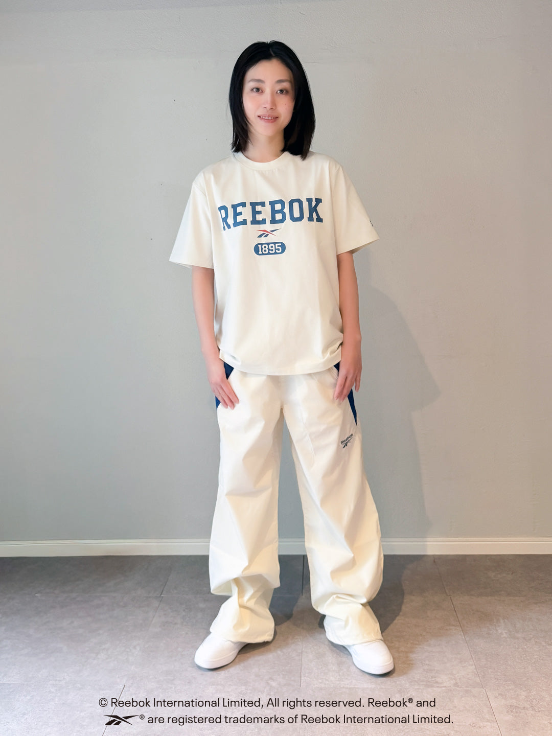 HYPER TECH  TRACK COLLEGE LOGO TEE / リーボック ハイパーテック カレッジロゴTシャツ