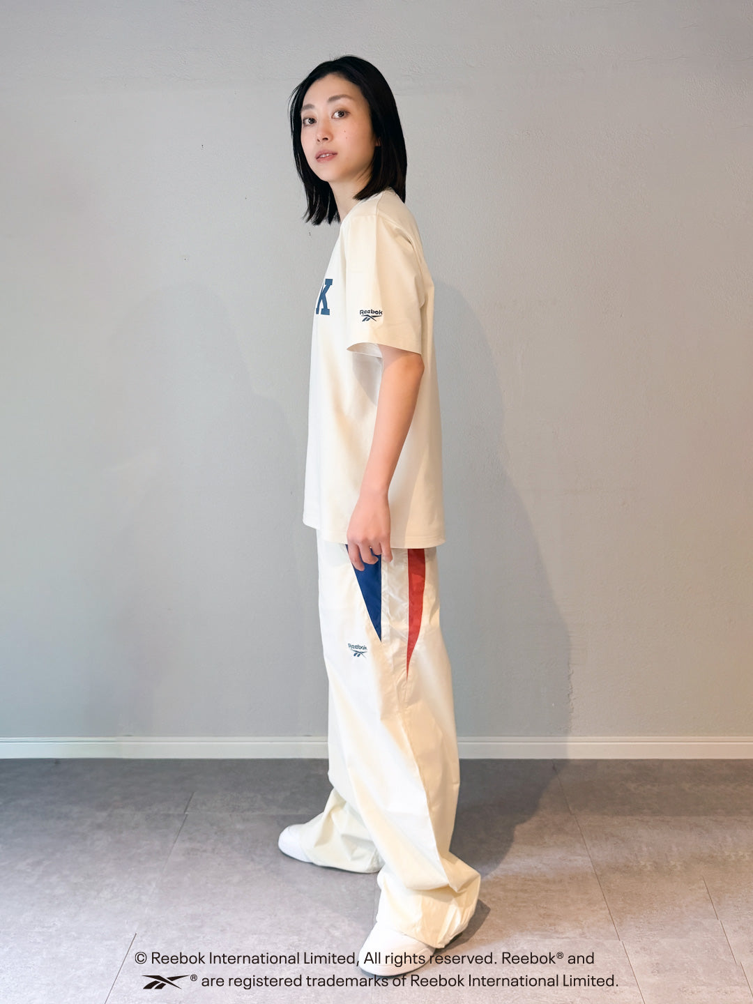 HYPER TECH  TRACK COLLEGE LOGO TEE / リーボック ハイパーテック カレッジロゴTシャツ