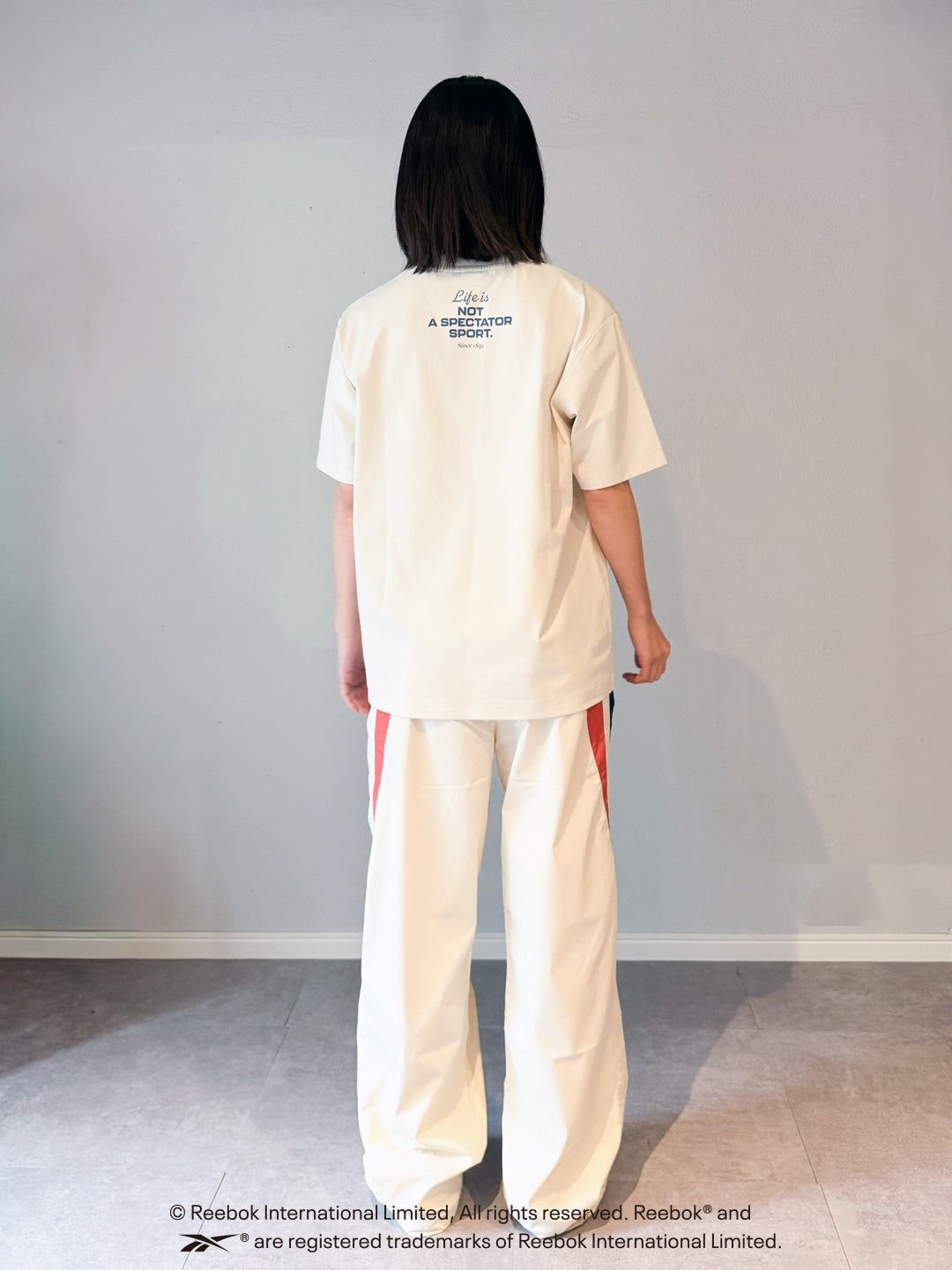 HYPER TECH  TRACK COLLEGE LOGO TEE / リーボック ハイパーテック カレッジロゴTシャツ