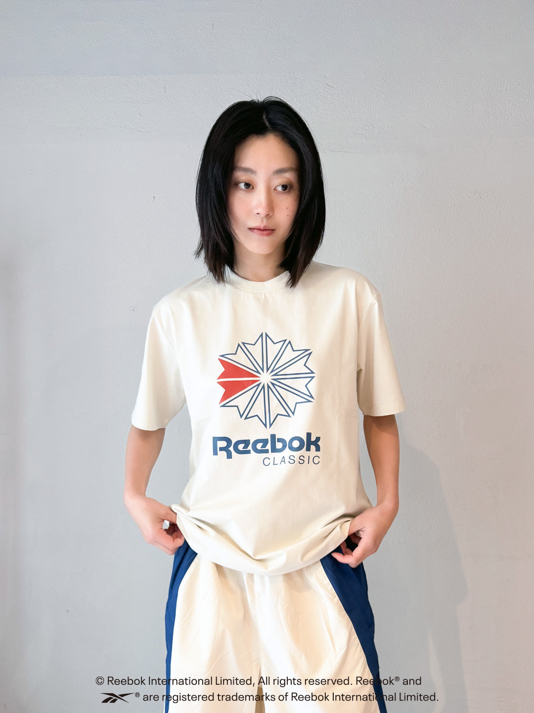 HYPER TECH  TRACK CLASSIC LOGO TEE / リーボック ハイパーテック クラッシックロゴTシャツ