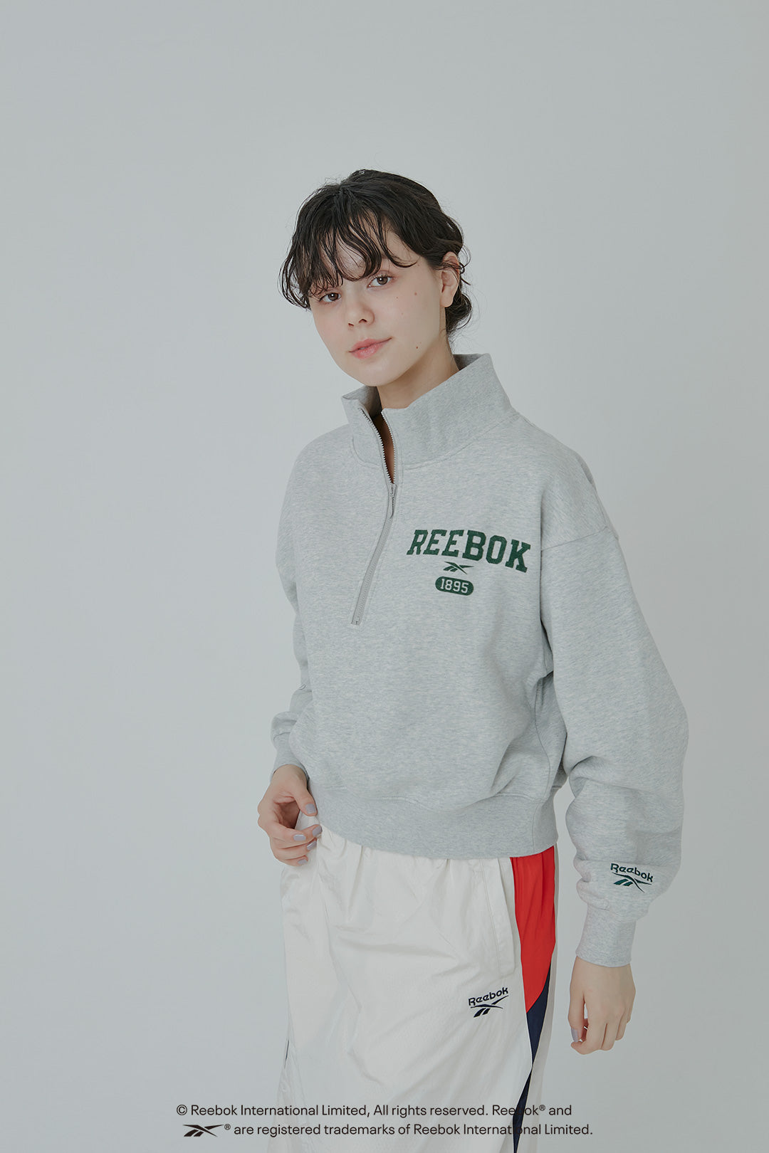 CLASSIC TRACK SHORT HALFーZIP / リーボック クラッシック トラックショート ハーフジップ