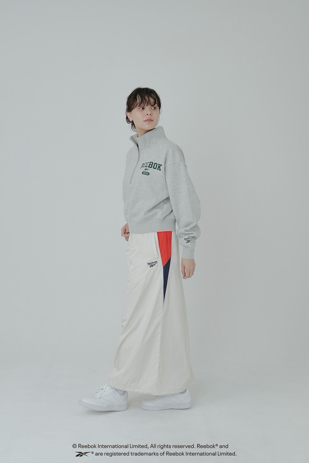CLASSIC TRACK SHORT HALFーZIP / リーボック クラッシック トラック